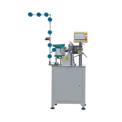 Automatic H-shape bottom stop pressing machine