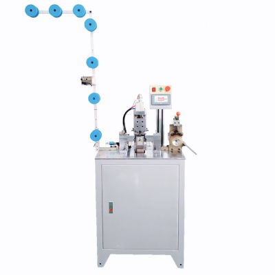 Automatic nylon zipper top & bottom teeth welding machine